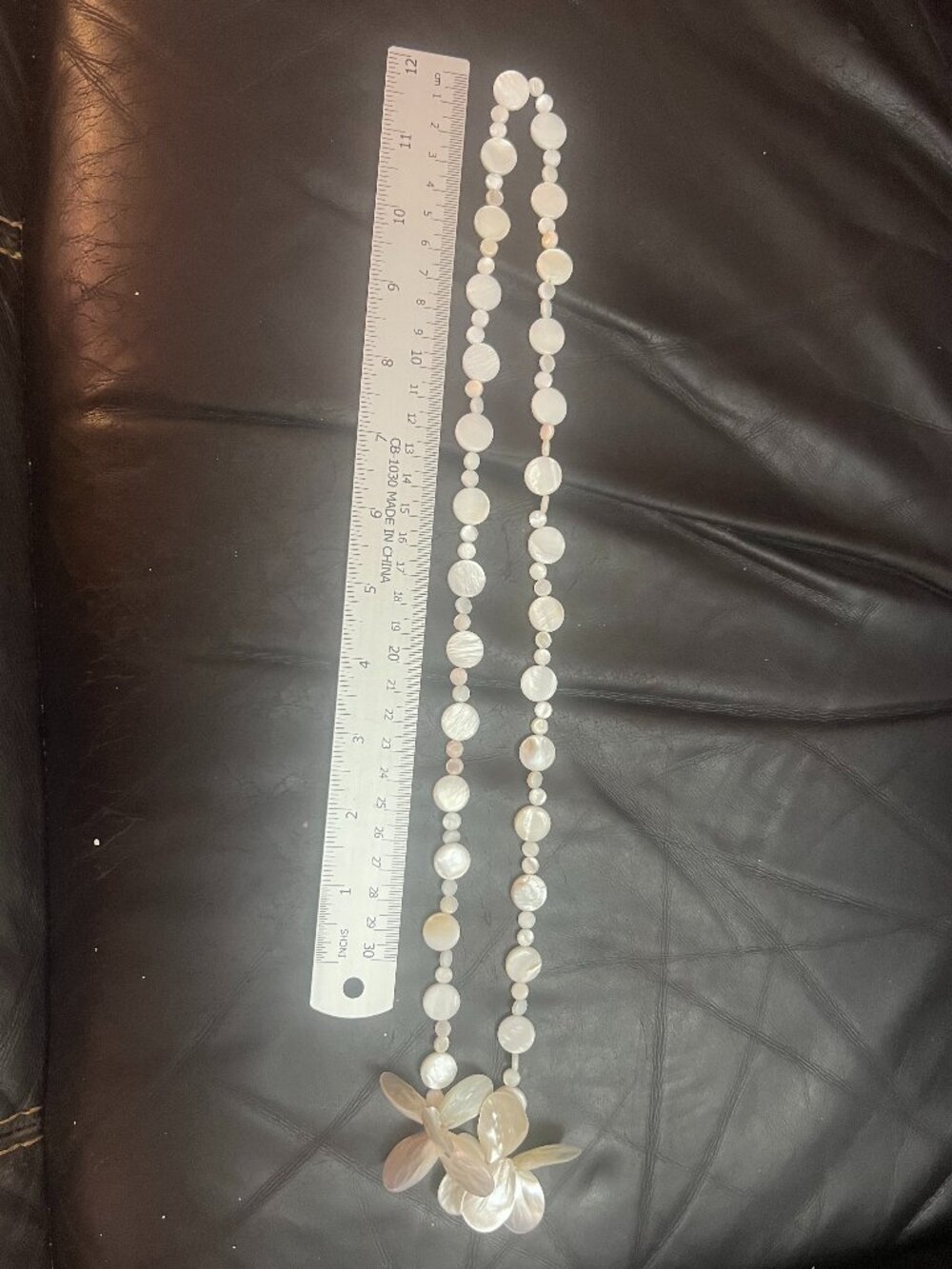 Ethereal all mother of pearl necklace